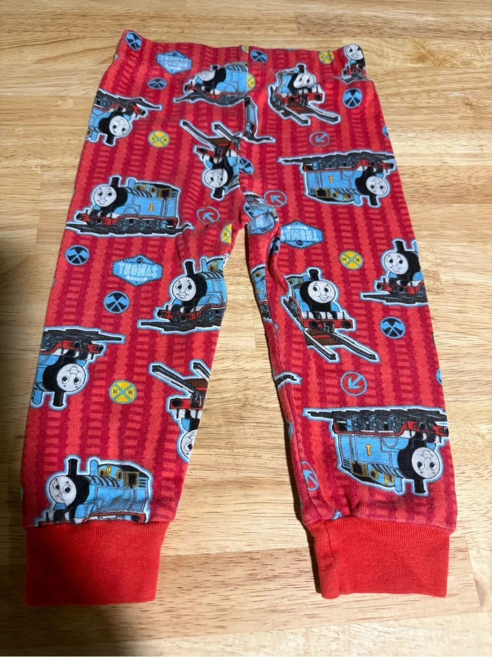 Thomas & Friends Red and Blue Train Graphic Pajama Set